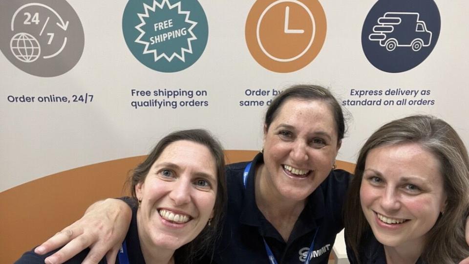 Jo, Emma and Rachel celebrate a successful BVA Live 2025